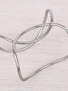 Crossover Silver Cuff Bracelet